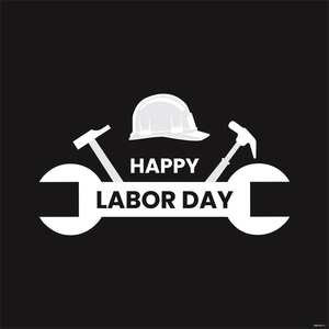 Free Black And White Labor Day Clipart