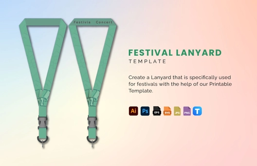 Festival Lanyard Template