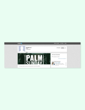 Palm Sunday LinkedIn Blog Post Template
