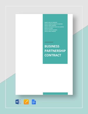 Business Partnership Contract Template