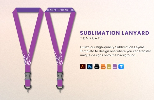 Sublimation Lanyard Template