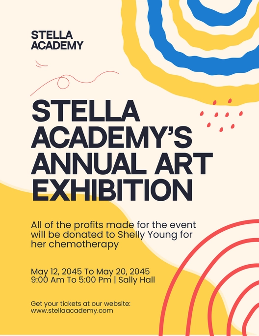 School Art Show Flyer