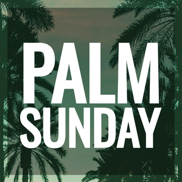 Free Palm Sunday Pinterest Board Cover Template to Edit Online