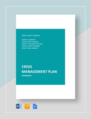 Crisis Management Plan Template