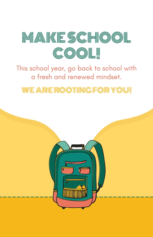 Creative Back To School Poster
