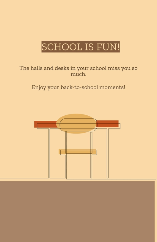 Modern Back To School Poster