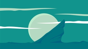 Green Sky Background