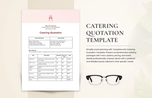Catering Quotation Template Catering Quotation Template