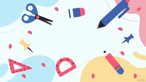 Pastel Back To School Background