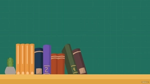 Green Back To School Background