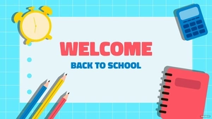 Welcome Back To School Background