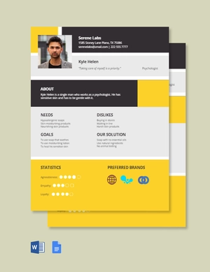 Workshop Customer Persona Template