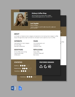 Basic Customer Persona Template
