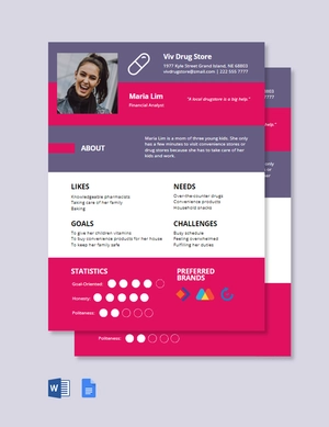 Retail Customer Persona Template