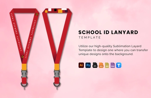 School ID Lanyard Template
