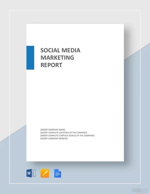 Social Media Marketing Report Template