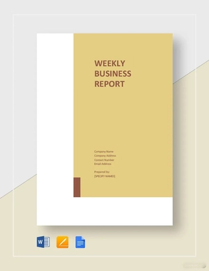 Weekly Business Report Template