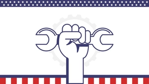 Labor Day Flag Background