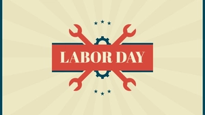 Retro Labor Day Background