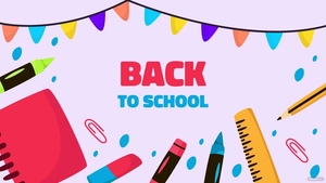 Colorful Back To School Background