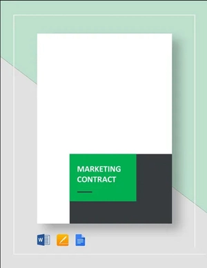 Sample Marketing Contract Template