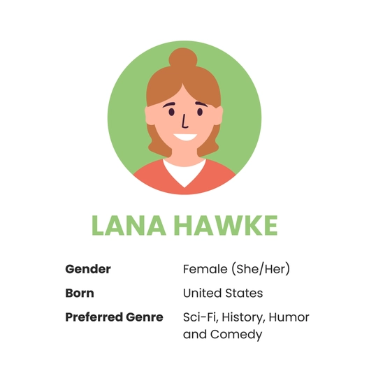 Lady Portrait Avatar Template