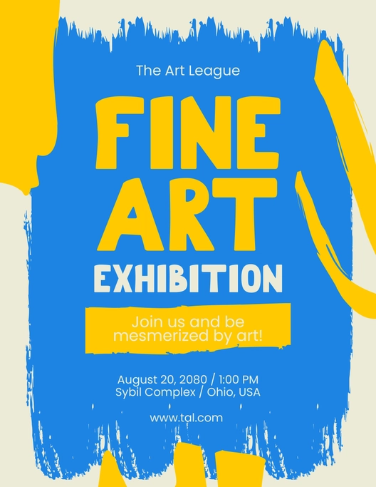 Fine Art Exhibition Flyer