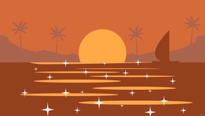 Glitter Ocean Background