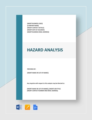 Hazard Analysis Template