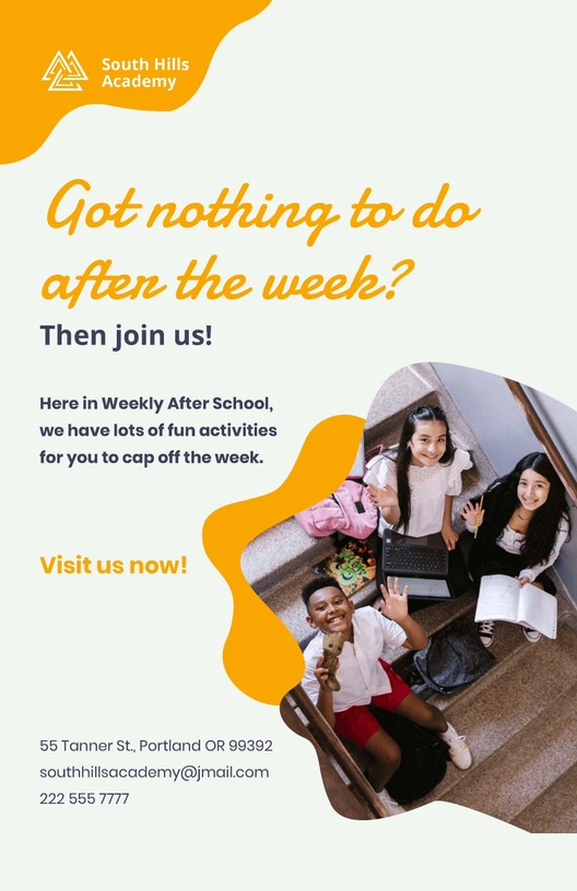 Weekly After School Poster