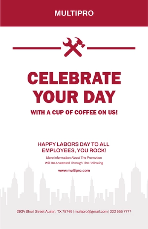 Labor Day Sale Poster