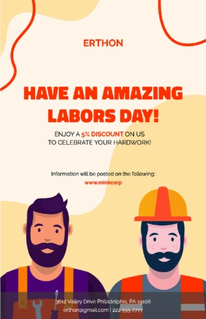 Labor Day Event Poster