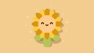 Cute Sunflower Background