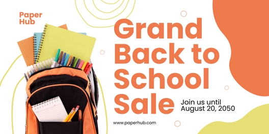 Back To School Supplies Banner