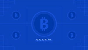 Blue Cryptocurrency Wallpaper