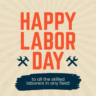 Vintage Happy Labor Day