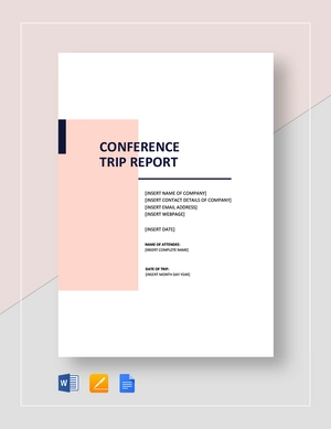 Conference Trip Report Template