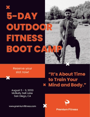 Fitness Boot Camp Flyer