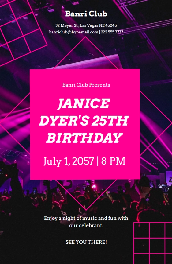 Birthday Club Poster