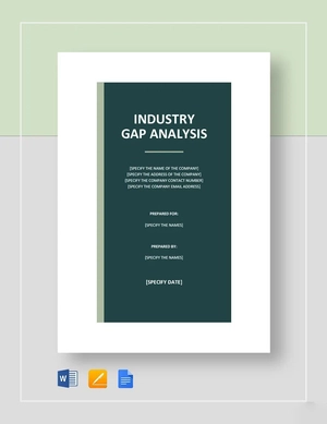 Industry Gap Analysis Template