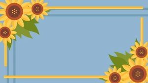Sunflower Border Background