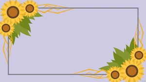 Sunflower Frame Background