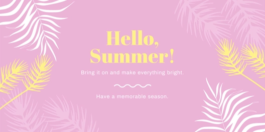 Hello Summer Banner Template