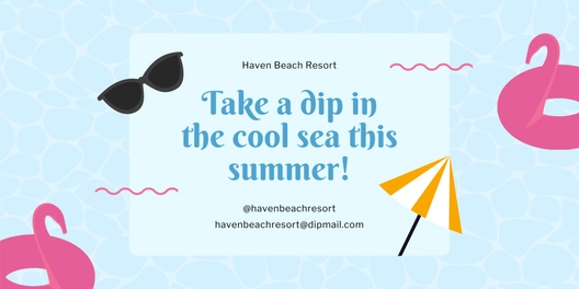 Summer Beach Banner Template