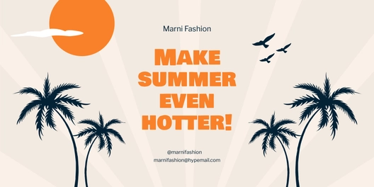 Retro Summer Banner Template