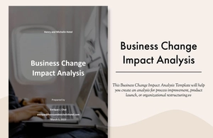 Business Change Impact Analysis Template