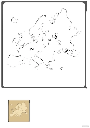 Old Europe Map Coloring Page