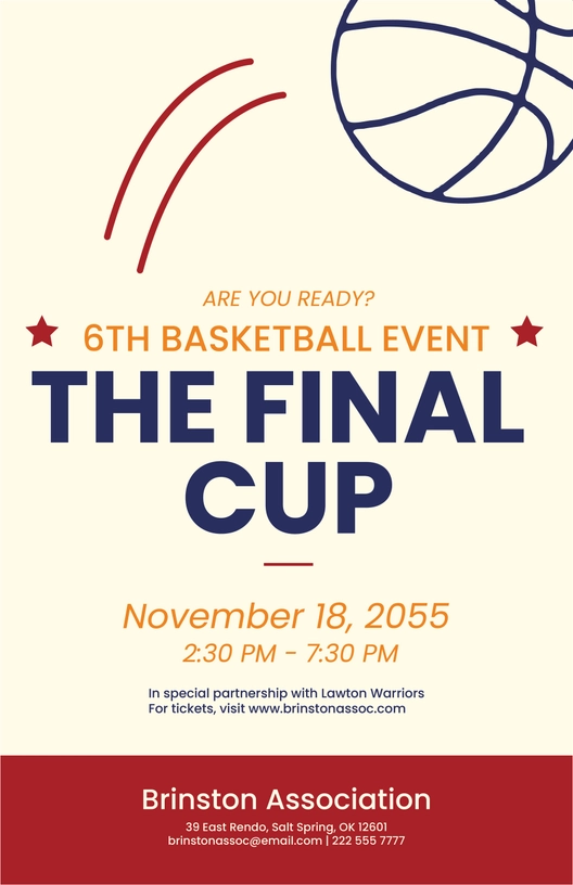 Basketball Sports Poster