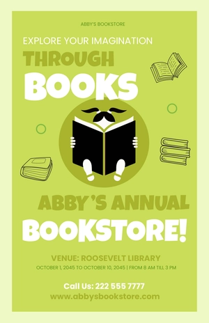 Cartoon Book Fair Poster