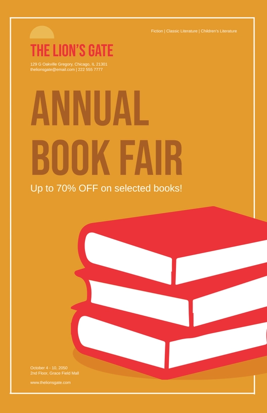 Cool Book Fair Poster